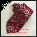 Günstige 100% Seide Jacquard Woven Red Paisley Hochzeit Mens Großhandel Krawatten